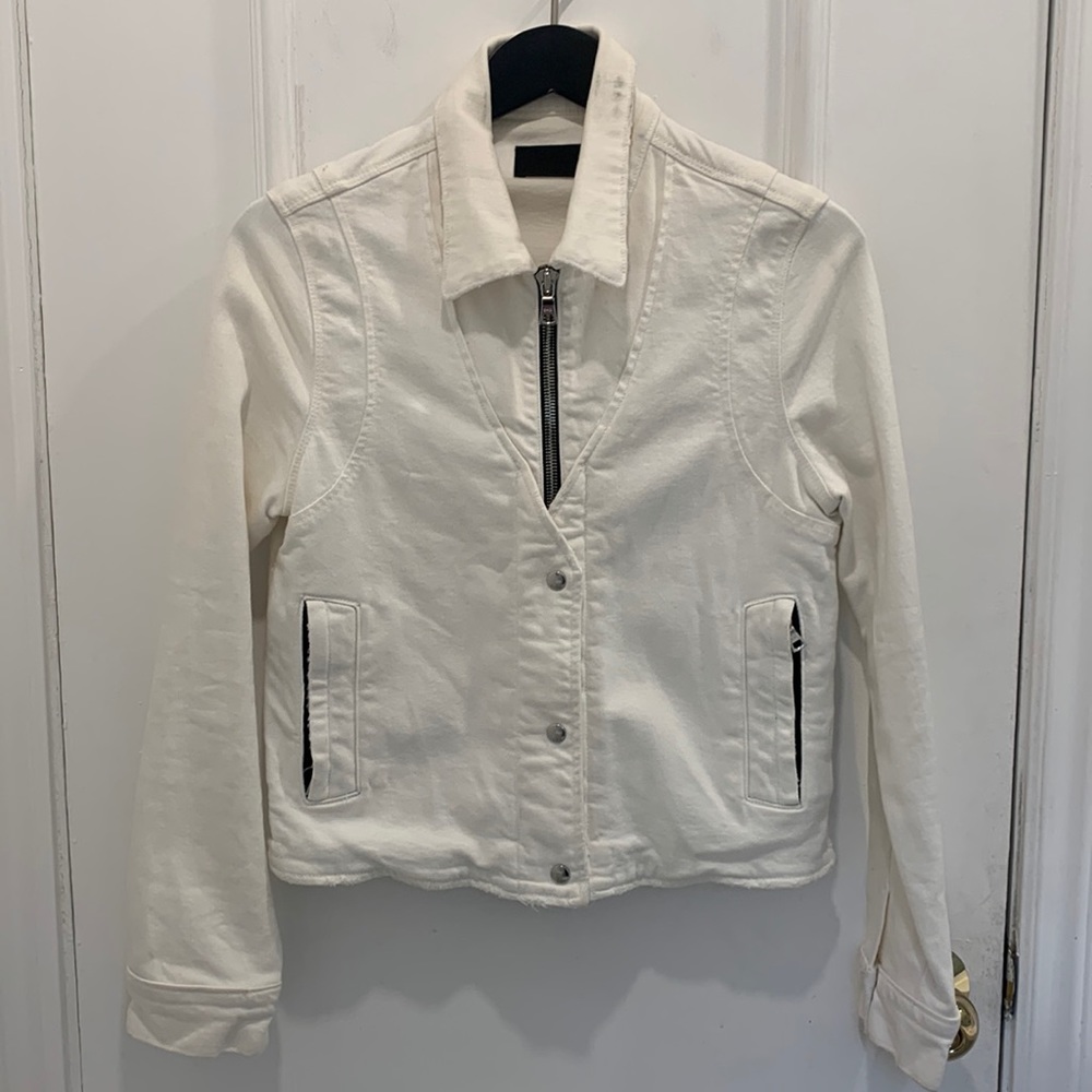 RTA White Jean Jacket Size S